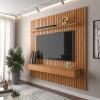 Home Painel Ripado Pequeno 138x180cm Para TV 50 Antares 1.4 Patrimar Cinamomo