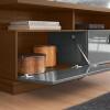 Estante Home Para TV 70 Polegadas 207cm Bilbao Lukaliam Cedro/Cinza Perolizado