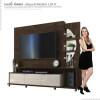 Estante Home Para TV 55 Polegadas Elegance 2.1 Lukaliam Noce/Off White