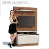 Estante Home Sala Para TV 42 Polegadas Fit 1.2 Imcal Freijó/Off White