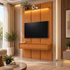 Home Suspenso 135x216cm 2 Gavetas Para TV 50¨ Milano 1.35 EDN Cedro
