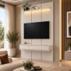 Home Suspenso 135x216cm 2 Gavetas Para TV 50¨ Milano 1.35 EDN Off White