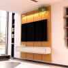Home Suspenso 180x216cm 3 Gavetas Para TV 75¨ Milano 1.8 EDN Cedro/Off White