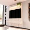 Home Suspenso 180x216cm 3 Gavetas Para TV 75¨ Milano 1.8 EDN Off White