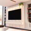 Home Suspenso 225x216cm 3 Gavetas Para TV 85¨ Milano 2.25 EDN Off White