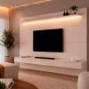 Home Painel Para TV 85¨ Com LED 218cm 3 Gavetas Norton 2.2 EDN Off White