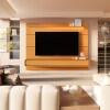 Home Painel Suspenso 218cm Para TV 85¨ Gavetas LED Boaz 2.2 EDN Cedro