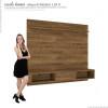 Painel Home Suspenso Para TV 60 Lovere Mirarack Canela