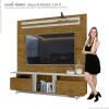Home Sala Para TV Até 60 Pol Zafira Lukaliam Canela/Off White