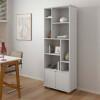 Livreiro Estante Multiuso 2 Portas 8 Nichos 71x185x35 Taurus Patrimar Branco