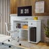 Mesa Para Computador Pequena 90cm Gaveta Vicenza Lukaliam Branco
