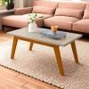 Mesa de Centro Retangular 90 x 50 x 39 Prism Patrimar Off White