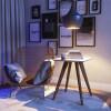 Mesa Lateral Quadrada Sala de Estar 52x52x66 Classic Imcal Off White