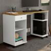 Mesa Para Computador 125cm Gaveta Million Patrimar Branco/Nature