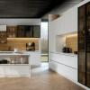 Módulo Armário Aéreo 88x120x34cm 3 Portas Vidro Reflecta Cozinha Modulada Robel Branco