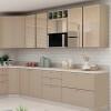 Módulo Armário Aéreo 88x40X34cm 1 Porta Vidro Reflecta Cozinha Modulada Robel Fendi