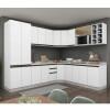 Armário Aéreo Nicho Micro-Ondas 68x70x43 Vidro Reflecta Cozinha Modulada Robel Branco
