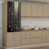 Módulo Paneleiro 208x70x56cm 4P Com Vidro Reflecta Cozinha Provence Robel Hanover/Fendi Matte