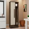 Multiuso Lavanderia com Porta Vassoura 1 Porta Berlim RV Móveis Freijo/Off White