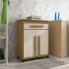 Buffet Balcão Pequeno Multiuso 75cm 2 Portas Chile RV Móveis Cinamomo/Off White