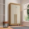 Organizador Multiuso 70cm Lavanderia Quarto Escritório 2 portas Paris RV Móveis Cinamomo/Off White