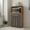 Balcão Multiuso Para Micro-ondas ou Forno 74cm Toronto RV Móveis Cinamomo/Grafite