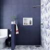 Nicho Para Banheiro 40x30x10 Mármore Sintético Cozimax Branco Liso