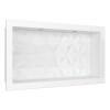 Nicho Para Banheiro Com LED 60x30 Mármore Sintético Cozimax Branco Textura