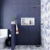 Nicho Para Banheiro 60x30x10 Mármore Sintético Cozimax Branco Liso