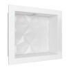 Nicho Para Banheiro 40x30 Com LED Mármore Sintético Cozimax Branco Textura