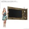 Painel Para TV até 55 Chicago RV Móveis Amadeirado