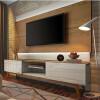 Painel Para TV 75 Polegadas Com Led Classic 2.2 Imcal Freijó/Off White