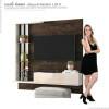 Painel Pequeno Para TV 50 Polegadas Dublin Lukaliam Noce/Off White