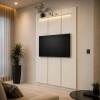 Painel Ripado Para TV até 50¨ LED 135cm Estone 1.4 EDN Off White
