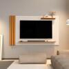 Painel Ripado Para TV 75¨ 176cm Laus 1.8 EDN Off White/Cedro