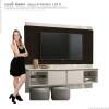 Painel Para TV 60 Polegadas Oregon 1.8 Lukaliam Off White/Noce