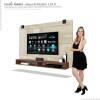 Painel Suspenso Para TV até 65 Pol Max 1.8 EDN Off White/Naturale