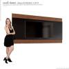 Painel Para TV até 65 Polegadas Merlot 180 EDN Preto/Naturale