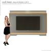 Painel Para TV 75 Polegadas Com LED 2.1 Koly EAX Móveis Cinza/Tauari