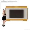 Painel Para TV 75 Polegadas Com LED 2.1 Koly EAX Móveis Tauari/Off White