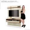 Painel Para TV até 50 Polegadas Milano EDN Off White/Naturale