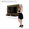 Painel Para TV 43 Polegadas Fox EDN Nogal/Off White