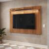 Painel Para TV 75 Polegadas 180cm Com LED Évora Lukaliam Jequitiba Ripado 3D