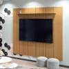 Painel Ripado Para TV 75 Polegadas 217cm Clean 2.2 EDN Freijo