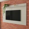 Painel Compacto 137cm Quarto Sala Para TV 55 Sirius 1.4 Patrimar Off White