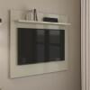 Painel Pequeno 90cm Quarto Sala Para TV 32 Sirius Patrimar Off White