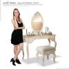 Penteadeira Luis XV com Banqueta EDN Off White