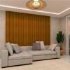 Placa Painel Ripado Nobre 350cm x 250cm Gelius Castanho