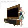 Rack 5959 Com Painel 5095 Para TV Até 55 JB Bechara Caramelo/Preto