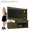 Rack Caribean com Painel Chicago RV Móveis Imbuia